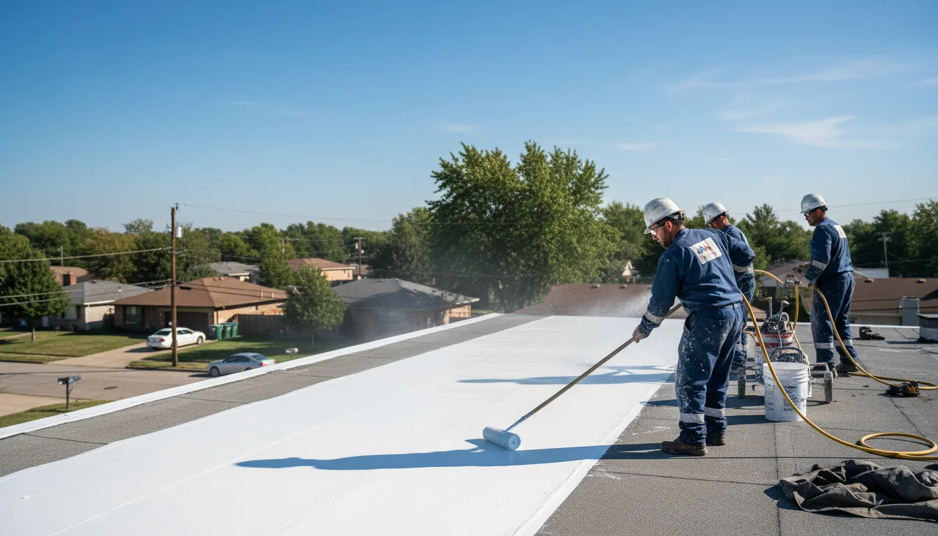 Commercial roof coating in Alicia, AR near me
